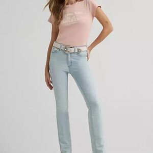Free People Wrangler Collab Lainey Wilson raw hem Women's Jeans 26 Long NWT